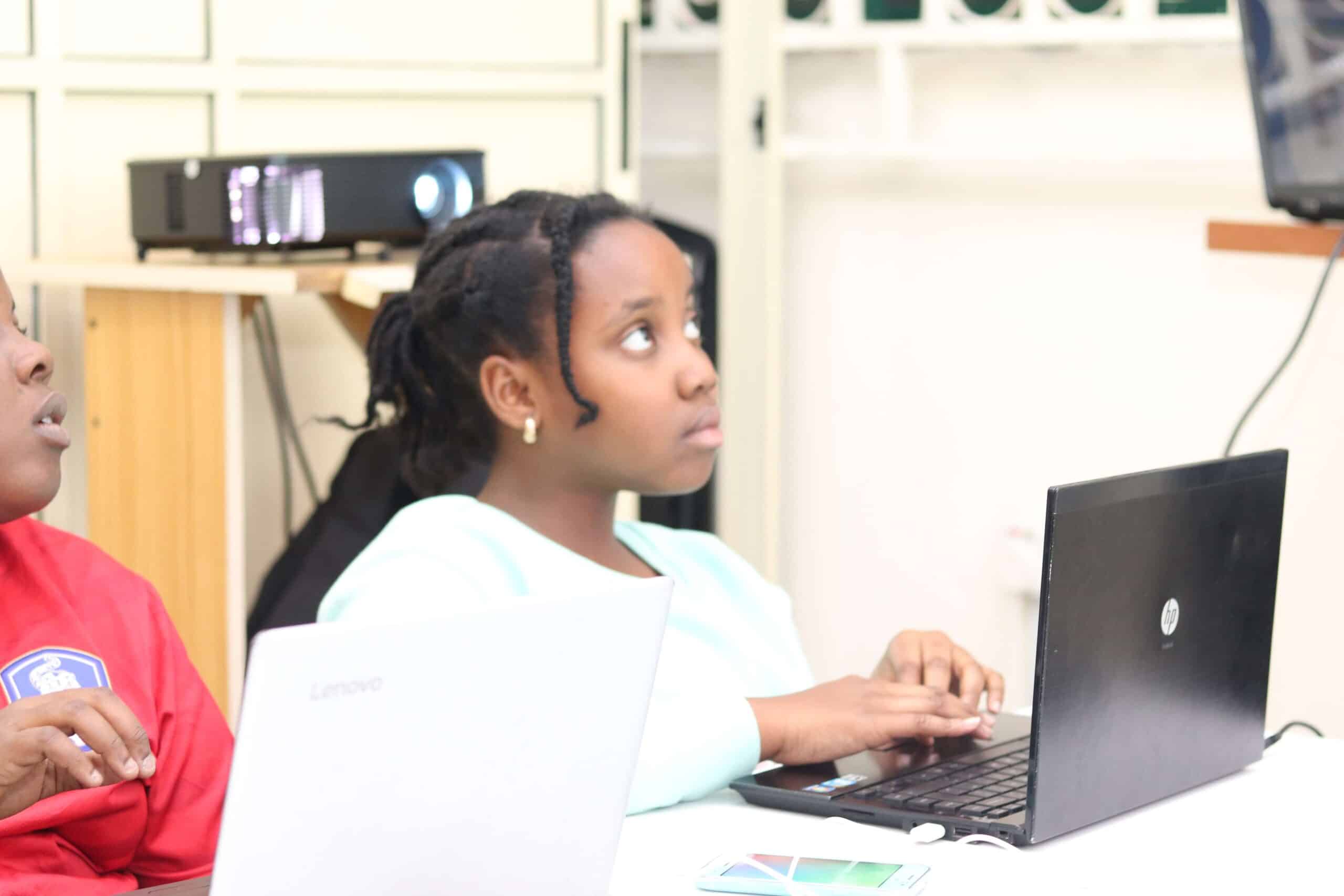 9jacodekids teenage girl coding in Port Harcourt, Nigeria