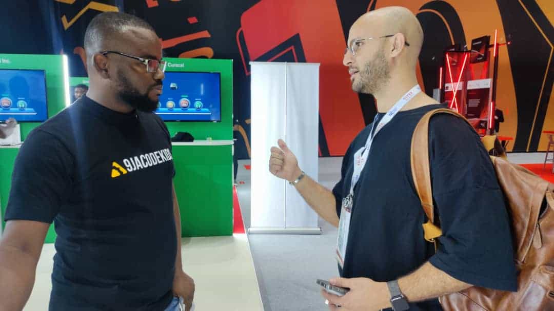 Our CEO networking at the GITEX event